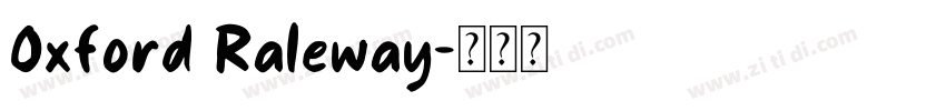 Oxford Raleway字体转换